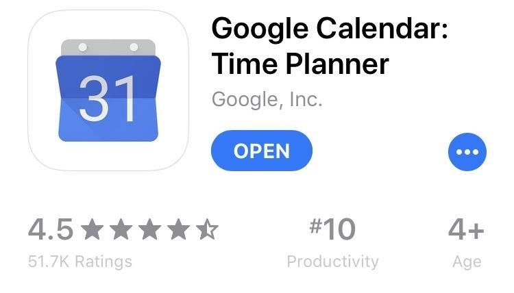 Google Calendar - App lên kế hoạch học tập tiếng Việt miễn phí cho điện thoại